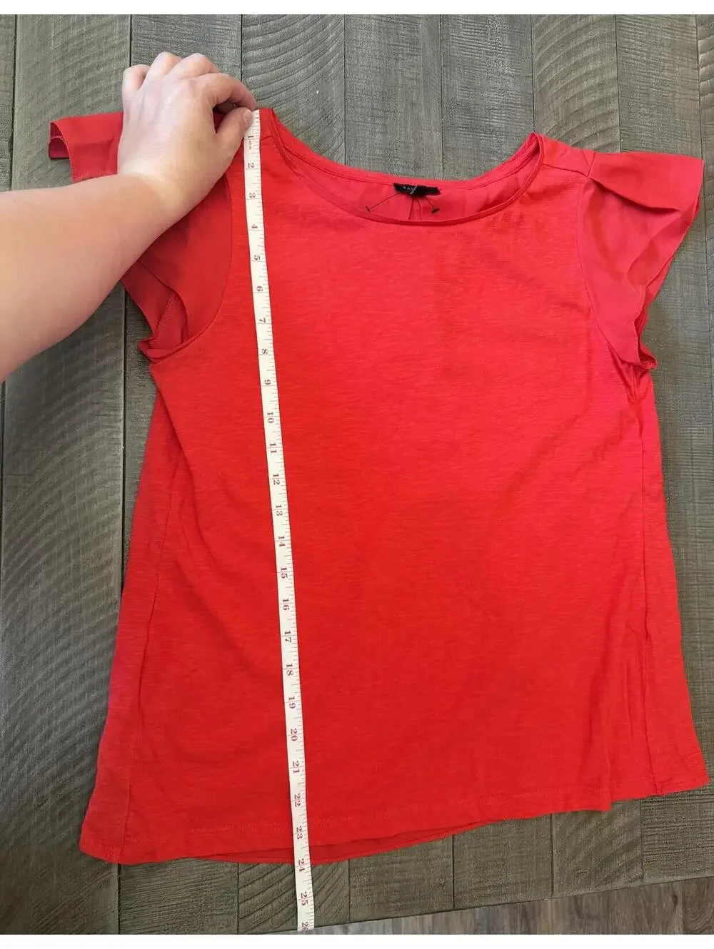 Talbots cotton blend shirt with layered back detail